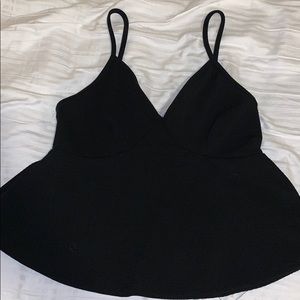 Black spaghetti strap top